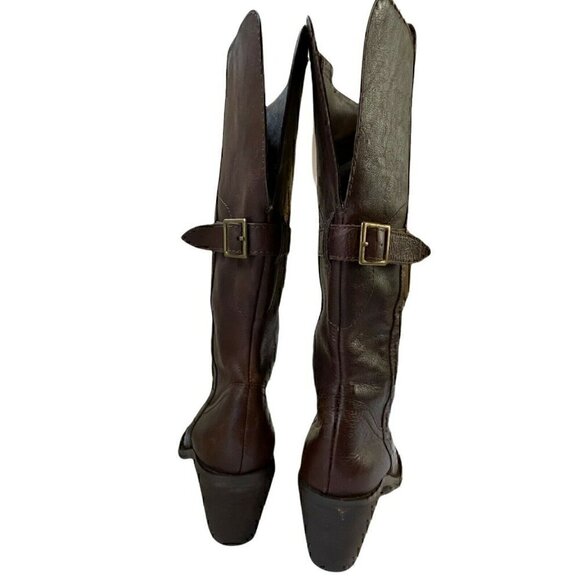 White Mountain Womens Odessa 200-W0001 Brown Block Heel Western Boots Size 7M - Picture 3 of 9